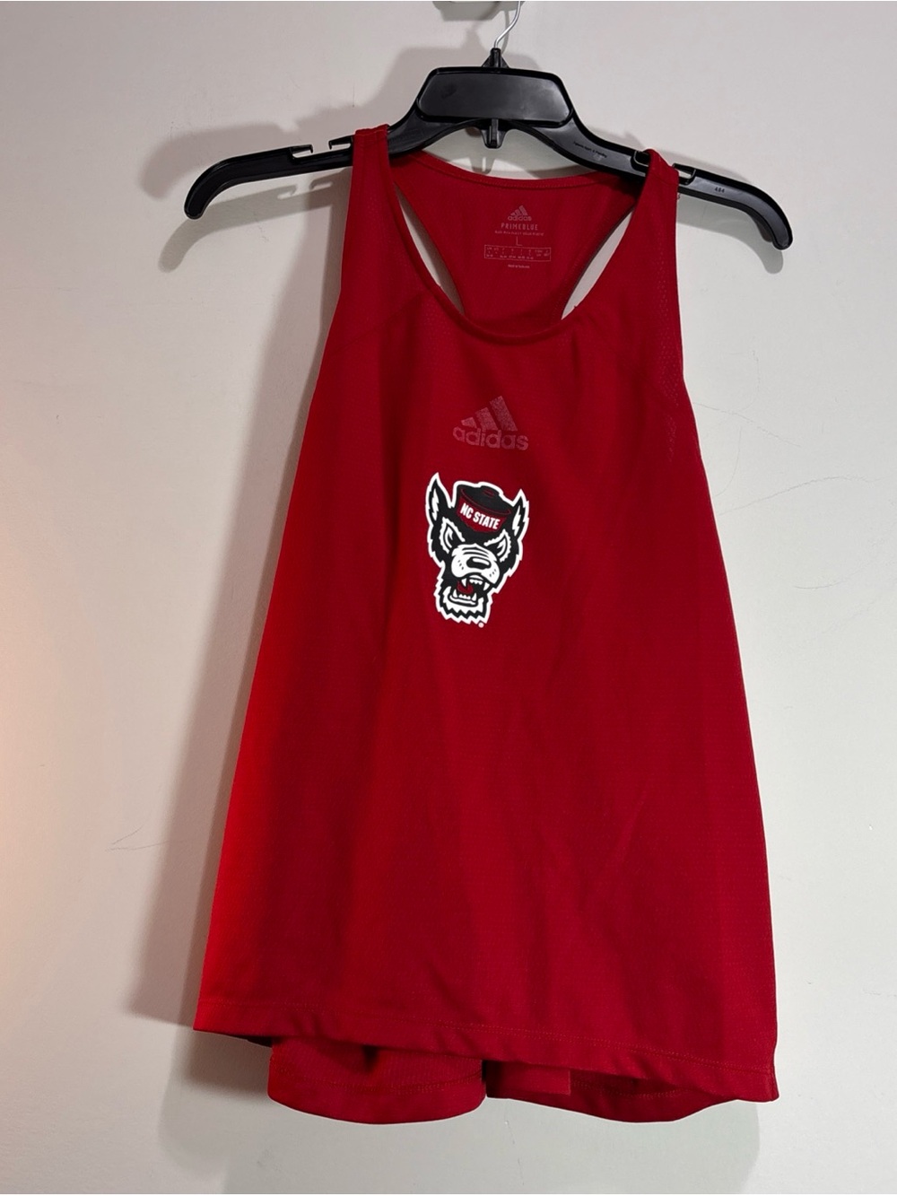 Adidas Women’s-Youth ' NC State Red Athletic Tank Top. 1474